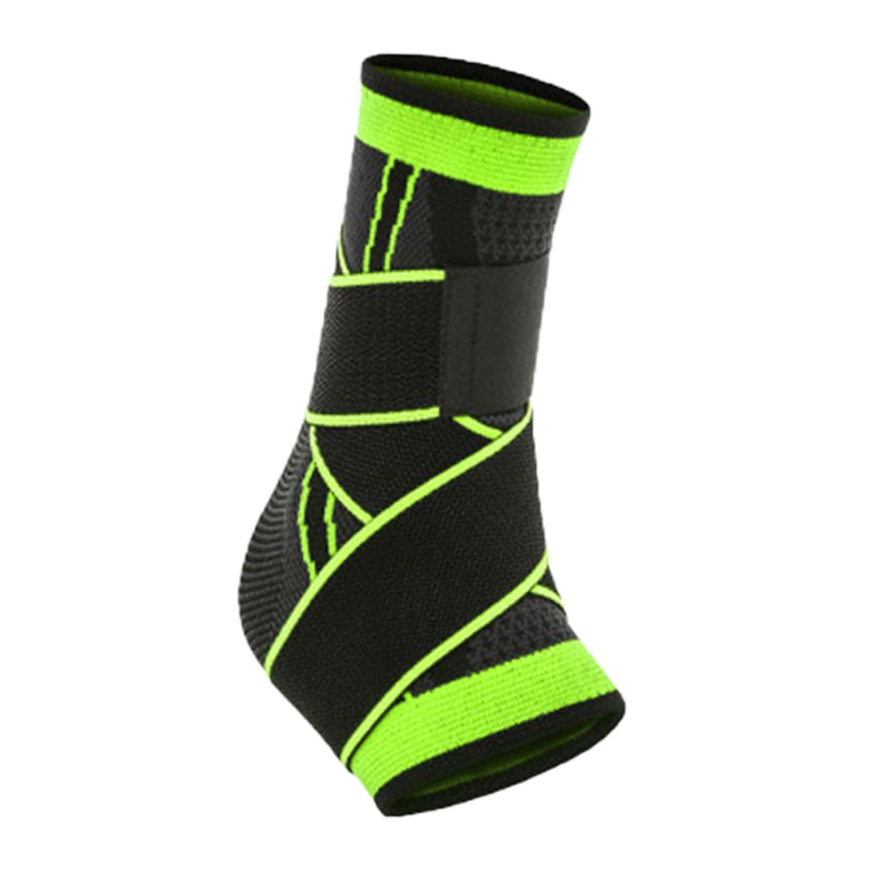 Didiseaon Ankle Support Brace Breathable Compression Sleeve for Sports Basketball Ankle Sprain Protection Fit Green Color