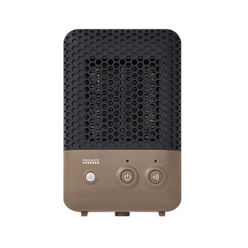 PRISMATE プリズメイト 人感センサー付 セラミックファンヒーター PR-WA023 (キャメル) 転倒時自動オフ コンパクト 活性炭フィルター ヒートショック対策