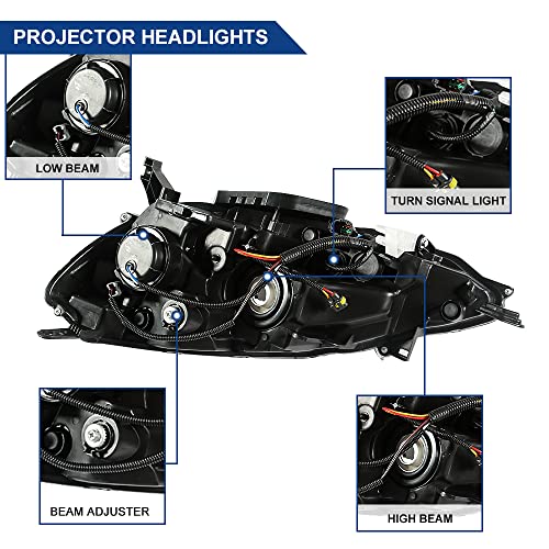 Boardroad Headlight Assembly Compatible With 2016 2017 2018 2019 Nissan Sentra 4-Door Sedan Halogen Headlamps Factory Style Replacement Right Passenger Side #TOP4