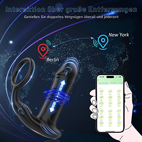 Analvibrator mit App Steuerung und Stoßfunktion für Prostata