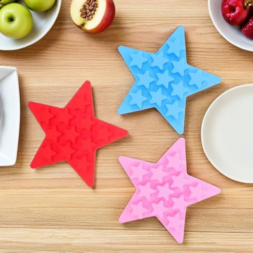 Set 3 Moldes de Silicona para Cubos de Hielo en Forma de Estrella miniatura 6