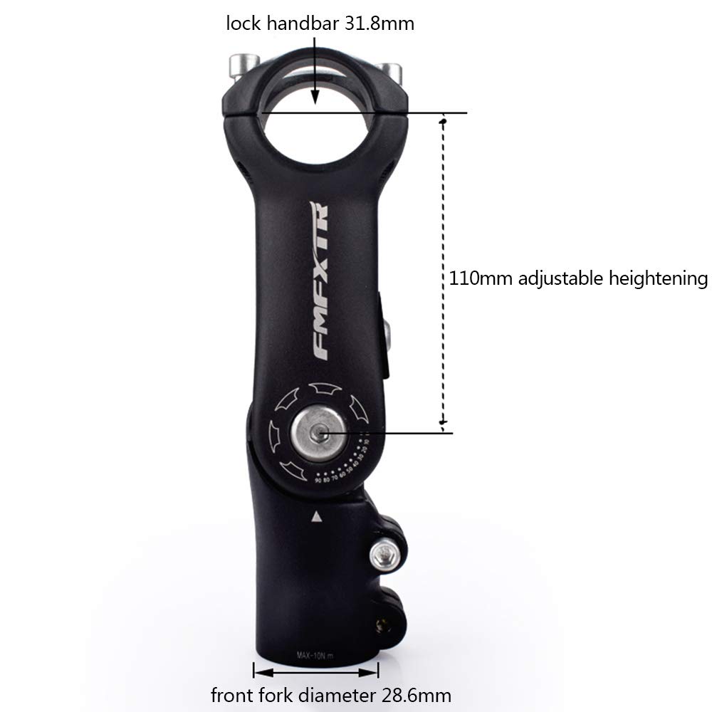 FOMTOR Bike Stem Riser, 115mm Guidon Stem Riser, Rehausseur De