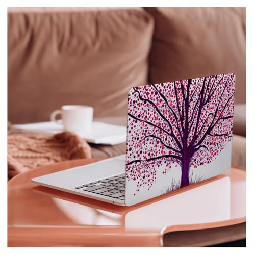 HLAAJJX Twarde etui do MacBooka 12 cali 2015 2016 2017 wydanie model A1534 z wyświetlaczem Retina, twarde etui ochronne z motywem drzewa z kropkami