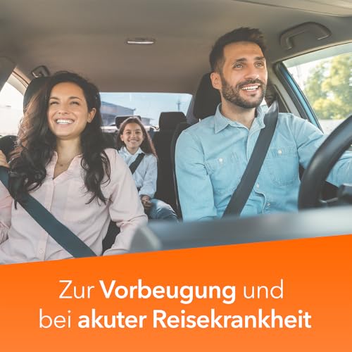 Reisetabletten-ratiopharm – Zur Vorbeugung und Behandlung von Reisekrankheit wie zum Beispiel Übelkeit, Schwindel und Erbrechen. Für angenehmeres Reisen für die ganze Familie, 20 Tabletten