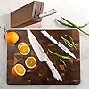 Cangshan ELBERT Series German Steel Forged 4-Piece HUA Knife Block Set, Acacia (White)