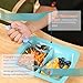 Ehucon Adaptive Utensils Scoop Weighted Plate,2 Section Divided Spill-proof Plates with Extra Wall for Elderly,Non-slip Disabled Products for Handicapped to Self-feeding-Pack of 1