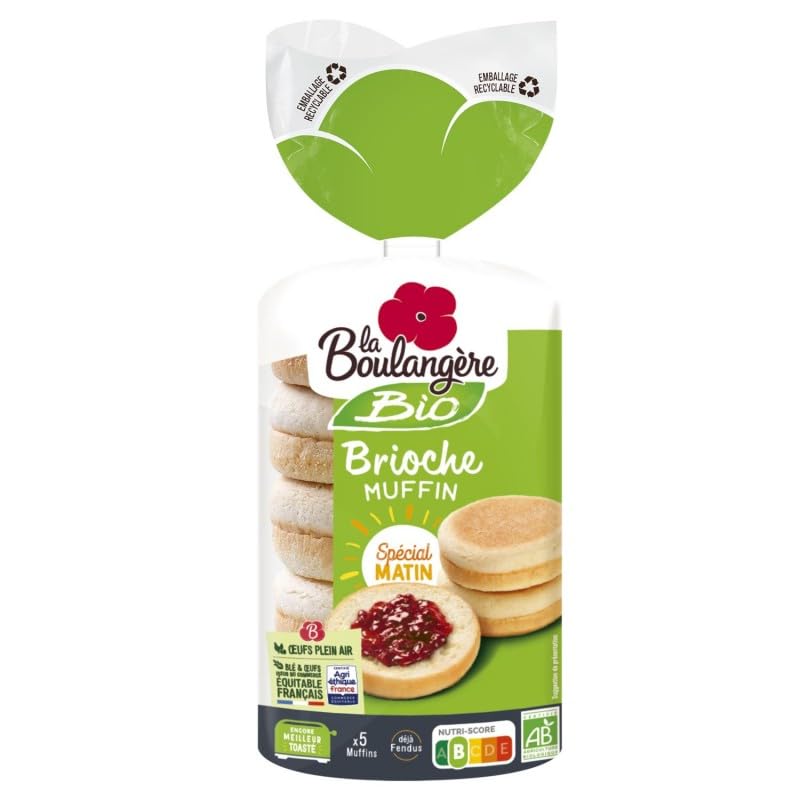 LA BOULANGERE - La Boulangère Brioche Muffin Bio 250G - Lot De 4 - Vendu Par Lot