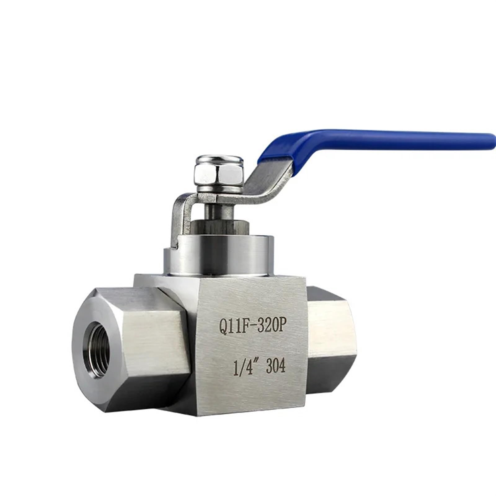 OAMSCEYKW 1/8" 1/4" 3/8" 1/2" 3/4" 1" BSPT Female High Pressure Ball Valve 304 Stainless Steel 2230 PSI(0.75 Inch)