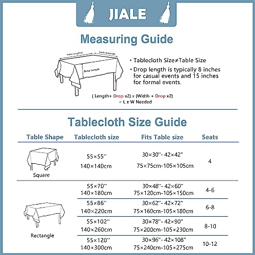 Jiale Table Cloth Rectangle Table, Heavy Duty Cotton Linen Waterproof Tablecloths Farmhouse Tablecloth, Soft And Wrinkle Free Table Cover With Tassels, 55''X70'', 4-6 Seats #TOP5