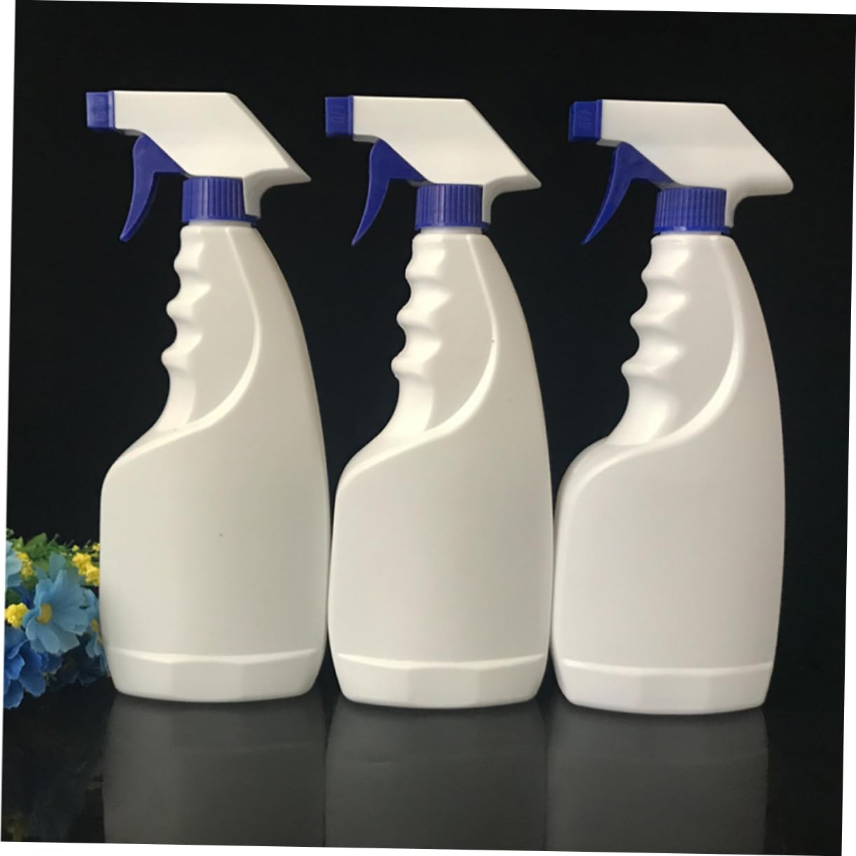 Happyyami Sprühflasche Bruchsicher 10 Stück 500ml aus Kunststoff mit Feinem Nebel Weiße Gartengießkanne aus Pp für Gartenbewässerung und Blumenpflege