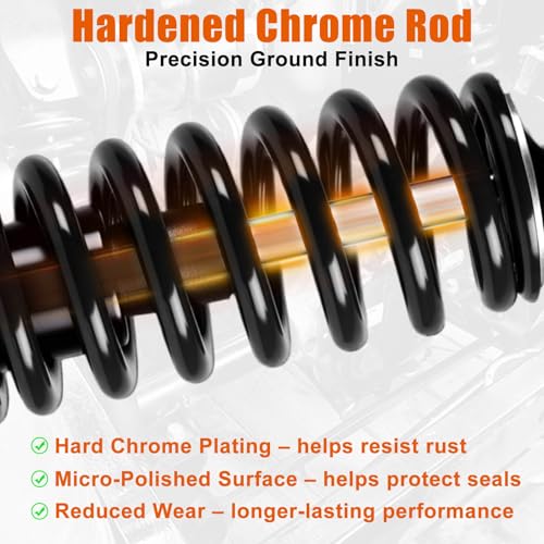 Image of Golf Cart Heavy Duty Rear Shock Absorber with Spring Fit for Yamaha G29 Drive, G22, G20, G19, G16 and G14 Gas and Electric Golf Cart OEM JN4-F2210-00,JN3-F2210-00,Extended Length 14 inch