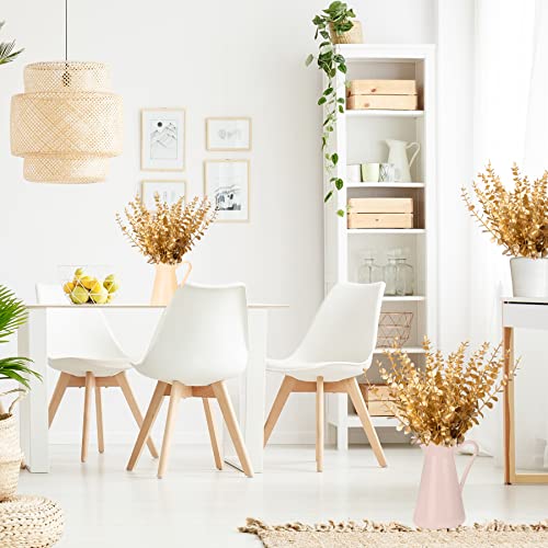 Feqo 36 Pcs Gold Eucalyptus Stems Artificial Eucalyptus Leaves Decor Eucalyptus Branches Fake Eucalyptus With Fake Leaves 15 Inch Faux Eucalyptus Stem For Vase Wedding Bouquet Home #TOP4