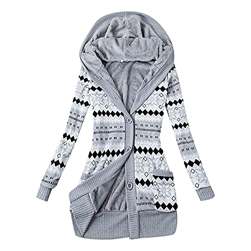 Damen Kapuzenpullover Casual Drucken Pullover Pulli Groß Hoodie Sweatshirt Cover