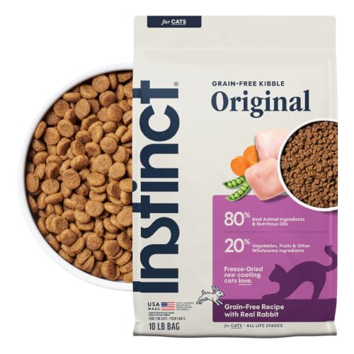 Image of Instinct Original Dry Cat Food, Raw Coated Kibble, Real Rabbit, 10 lb. Bag