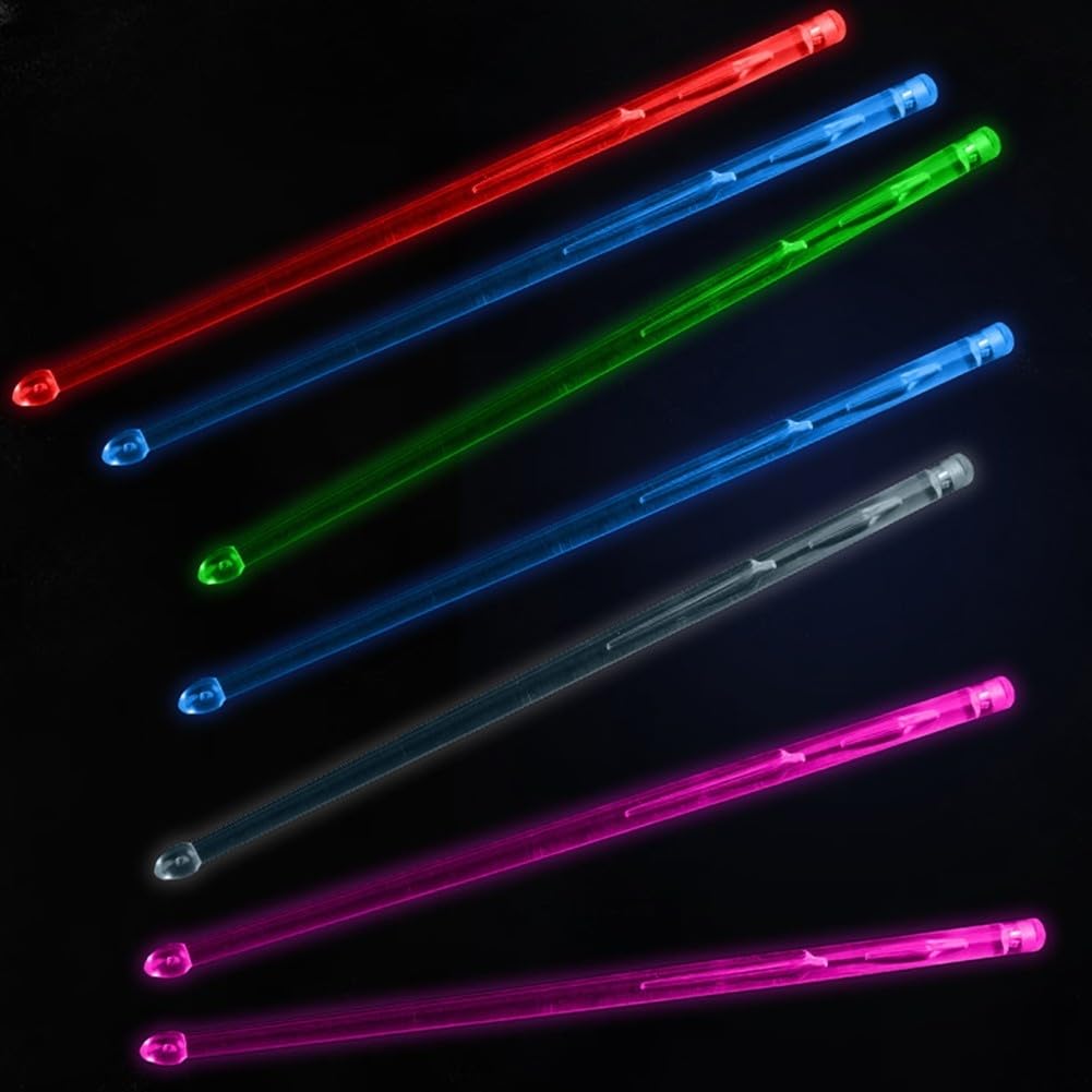 8 stuks lichtgevende drumstokken, lichtgevende drumsticks 5 A