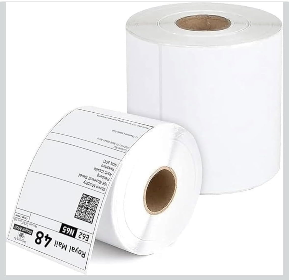Direct Thermal Labels, 4" x 6" (100mm x 150mm), White, 500 Labels per Roll, for Zebra, Toshiba, Citizen, and Orion Printers (2 ROLLS-1000 Labels)