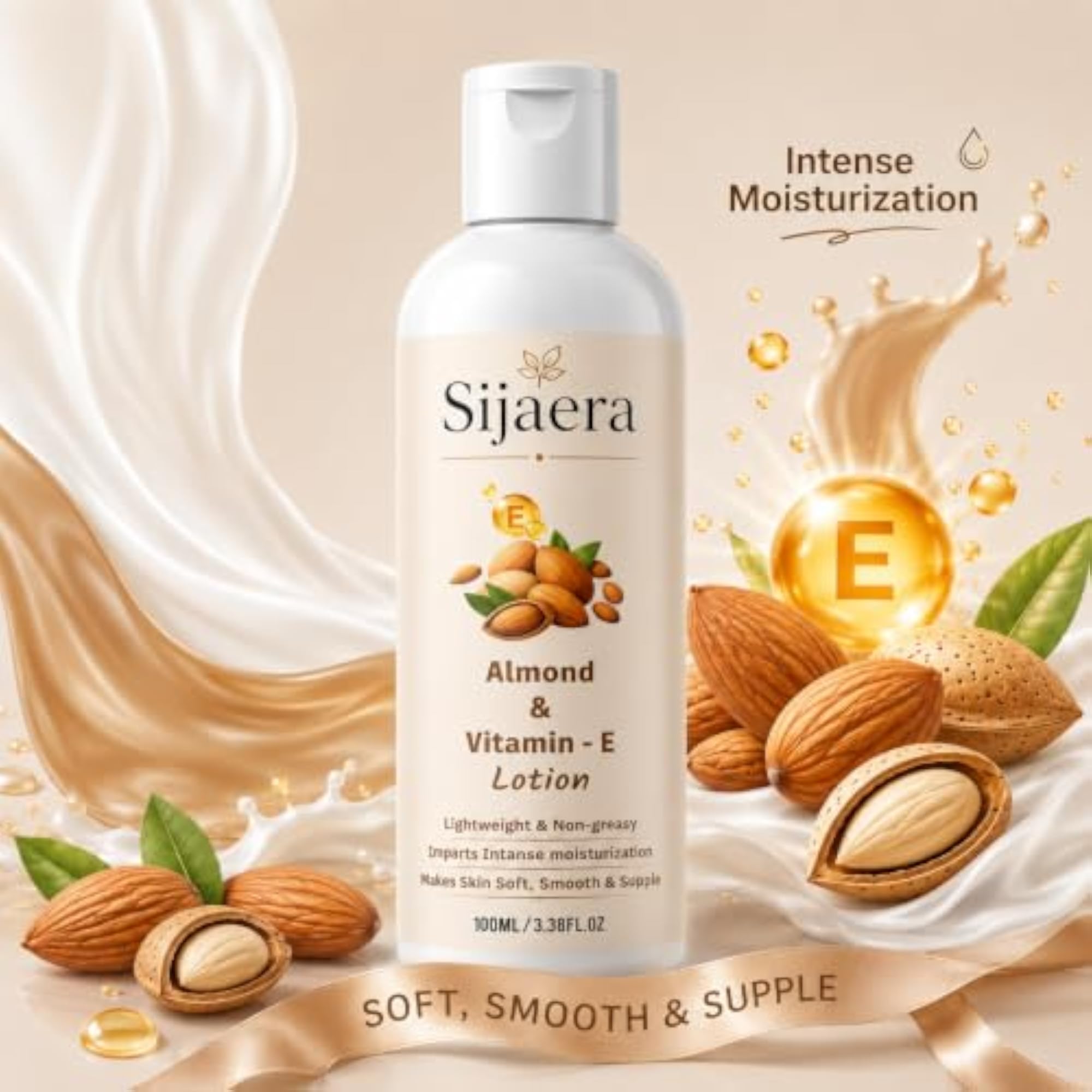 Almond & Vitamin E Body Lotion, Deep Moisturizing Daily Care