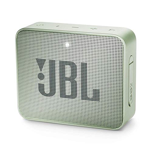 JBL GO 2 - Altavoz inalámbrico portátil con Bluetooth, resistente al agua (IPX7), hasta 5 h de reproducción con sonido de alta fidelidad, menta