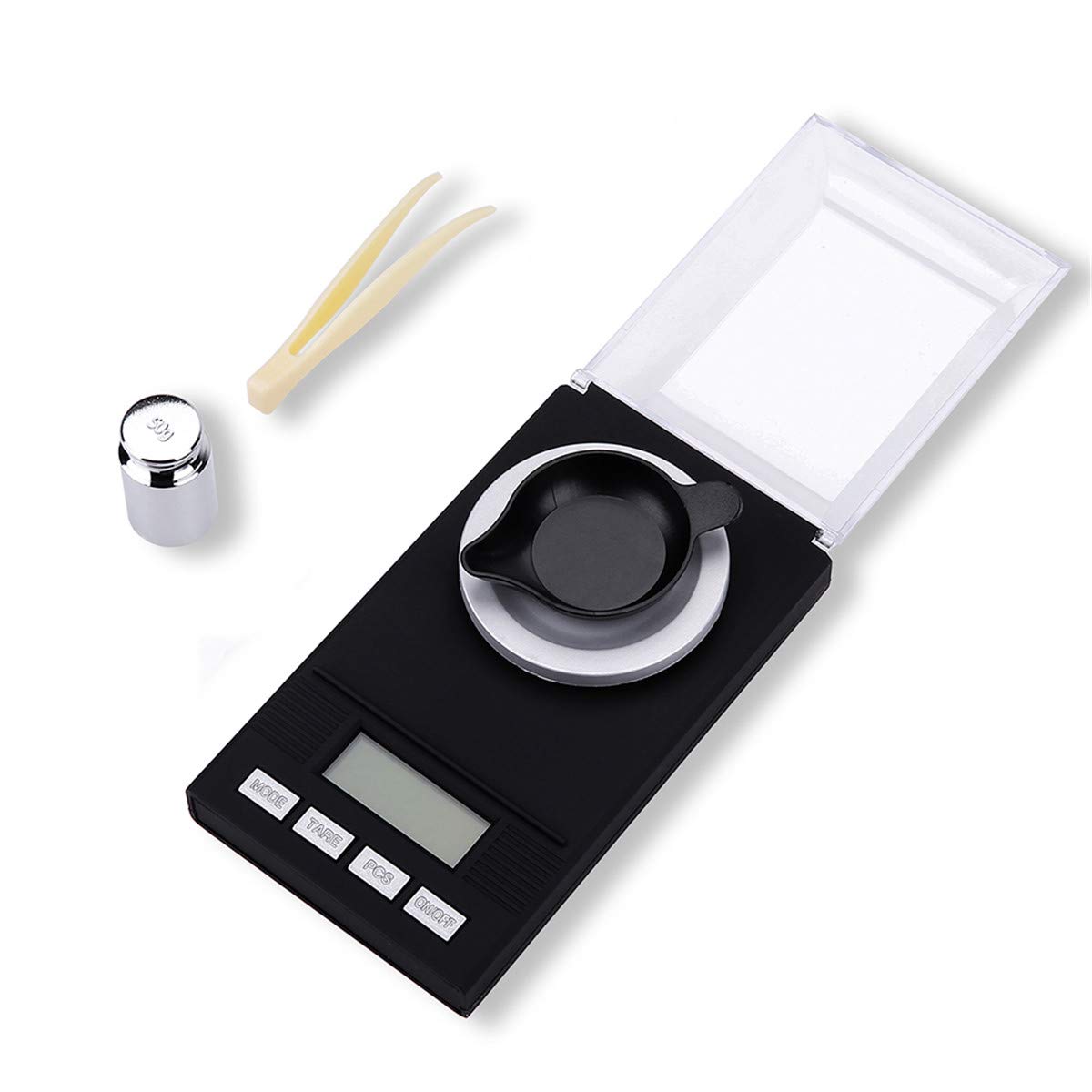 Digital Milligram Pocket Scale 50g / 0.001g High Precision Mini Gold Jewelry Powder Weigh Scale with LCD Display and Auto Off Tare Function