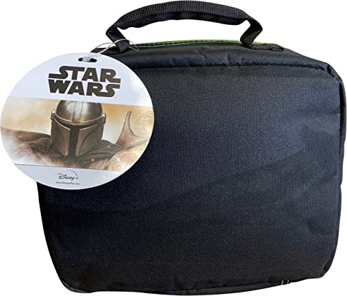 Star Wars The Mandalorian Baby Yoda Insulated Lunch Bag (Black-Green) #TOP2