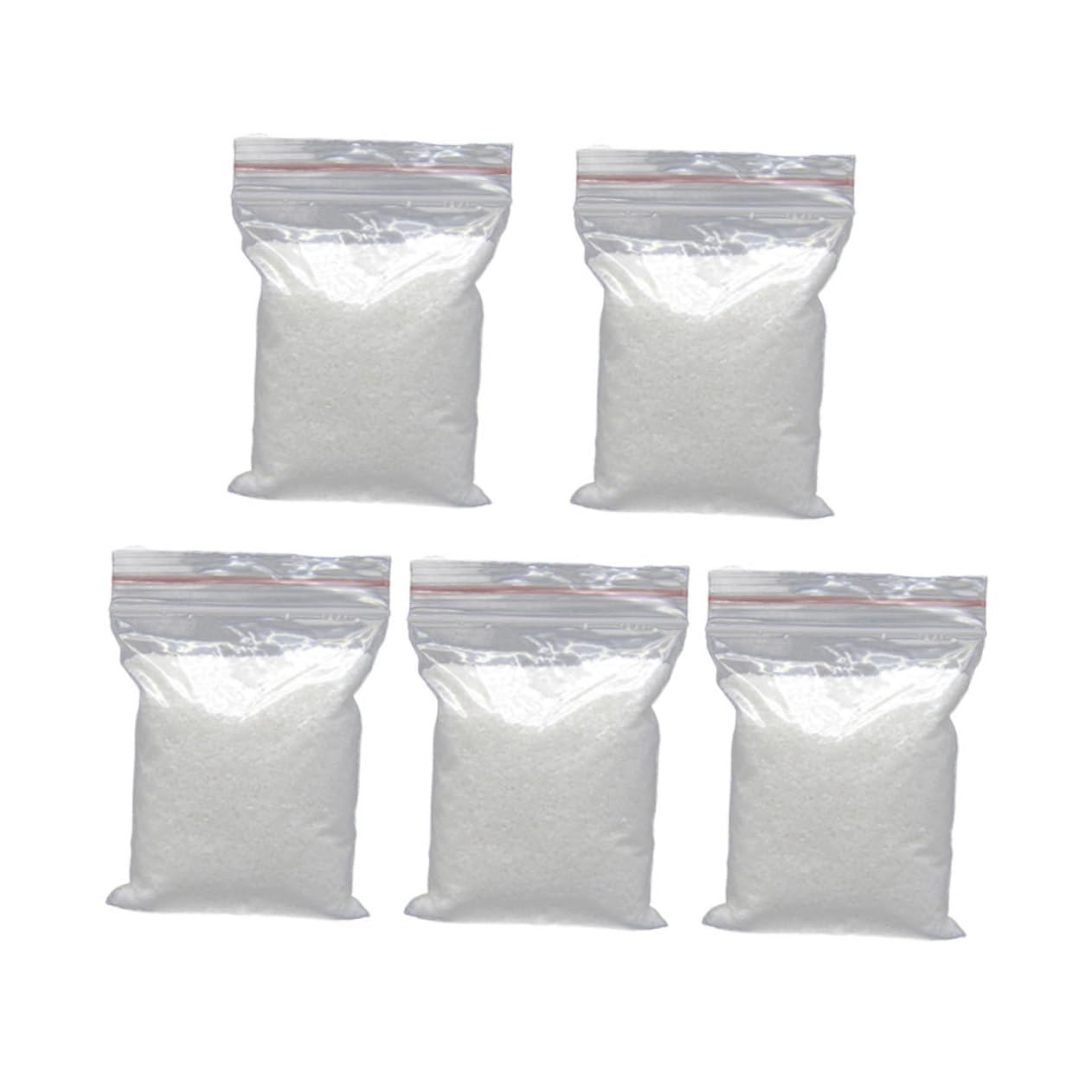 Ipetboom 5 Paquetes Arena Blanca Arena para pecera Arena de Acuario de Agua Dulce Manualidades con Arena guijarros de Grava Blanca decoración Ornament ensacado Decorar Relleno Decoraciones