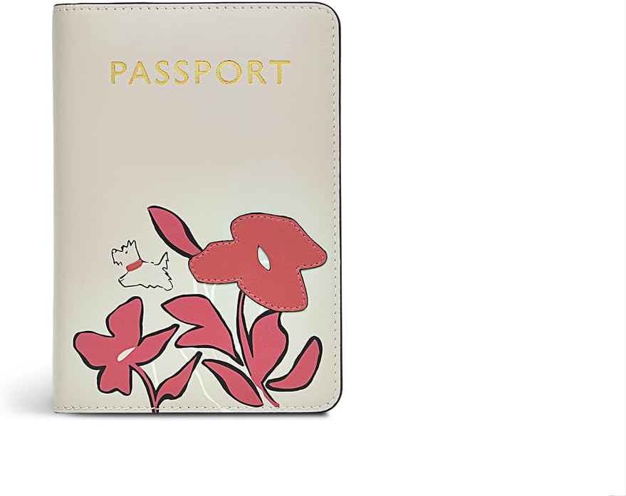RADLEY London Bloom and Grow Women's Leather Passport Cover, Pumice