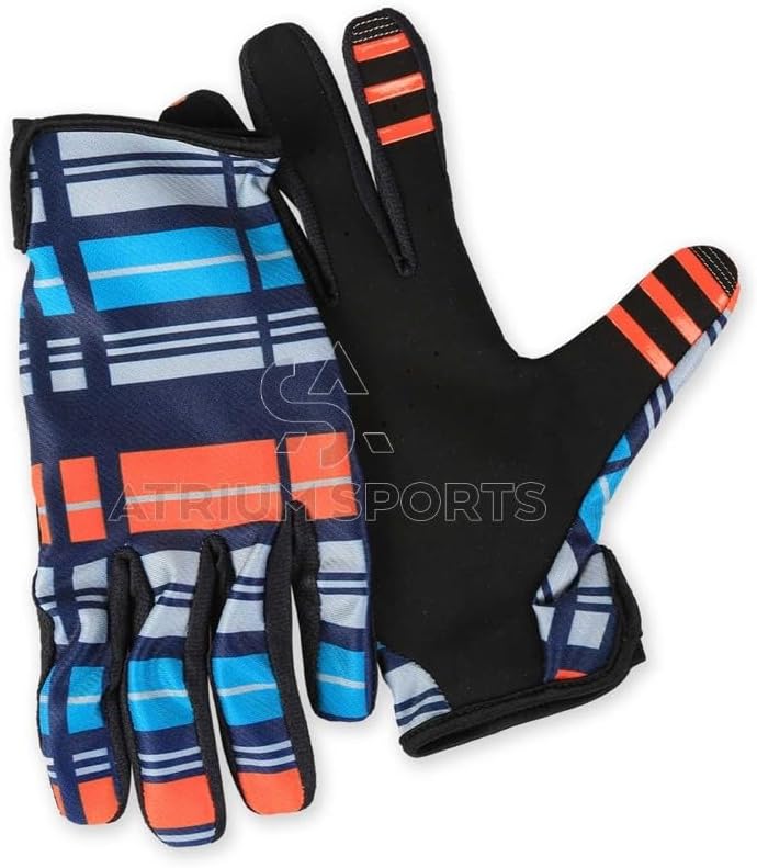 Men's Athletic Gloves with Geometric Pattern, Breathable and Flexible