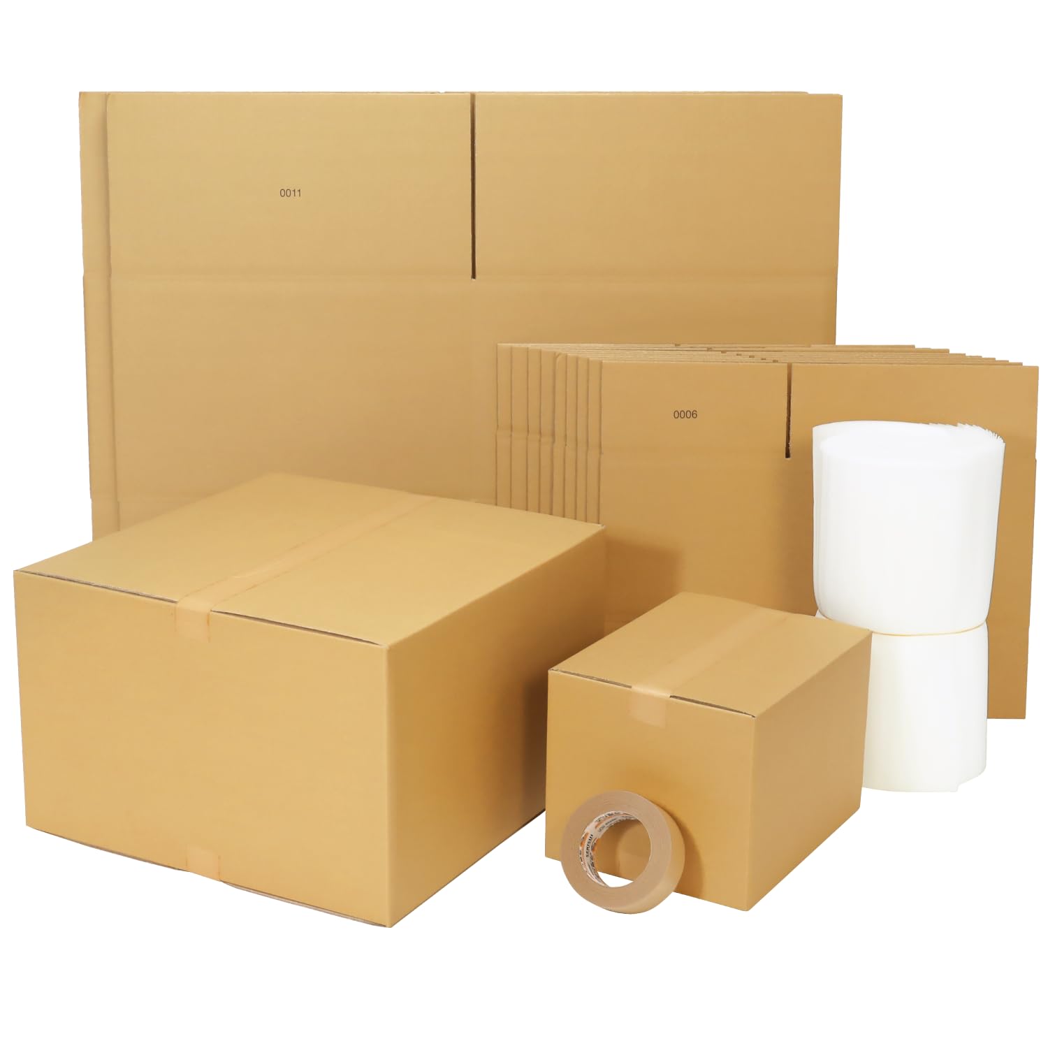 新品　130サイズ 収納箱 10枚セット　プラスチック段ボール　引越しボックス 収納ボックス CRAFT クローゼット用 引き出し 10個組 ナチュラル