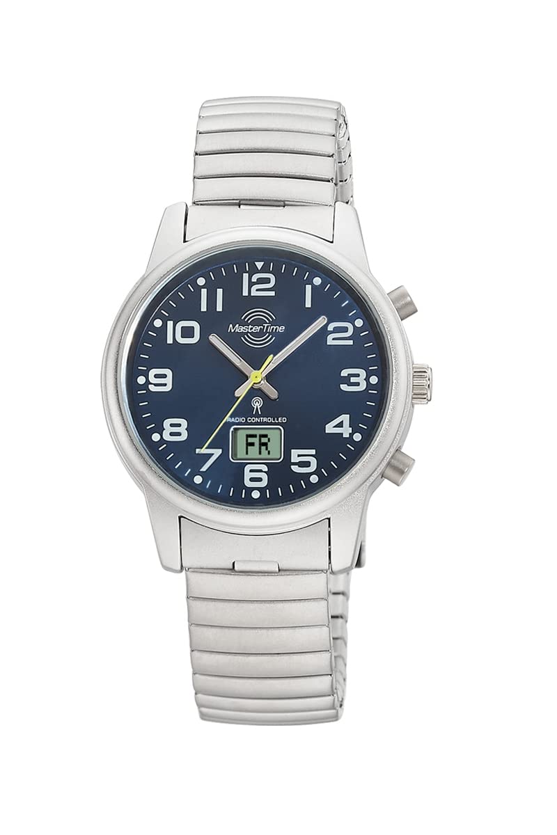 Master Time Funk Quarz Damen Uhr Analog-Digital mit Edelstahl Zugband Armband MTLA-10821-32M