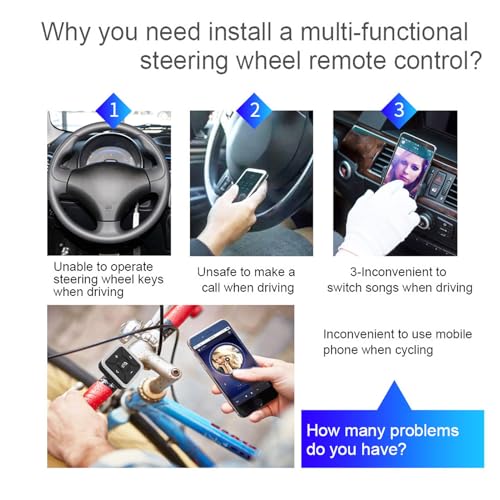 Télécommande Bluetooth 5.0 pour voiture et maison en ABS