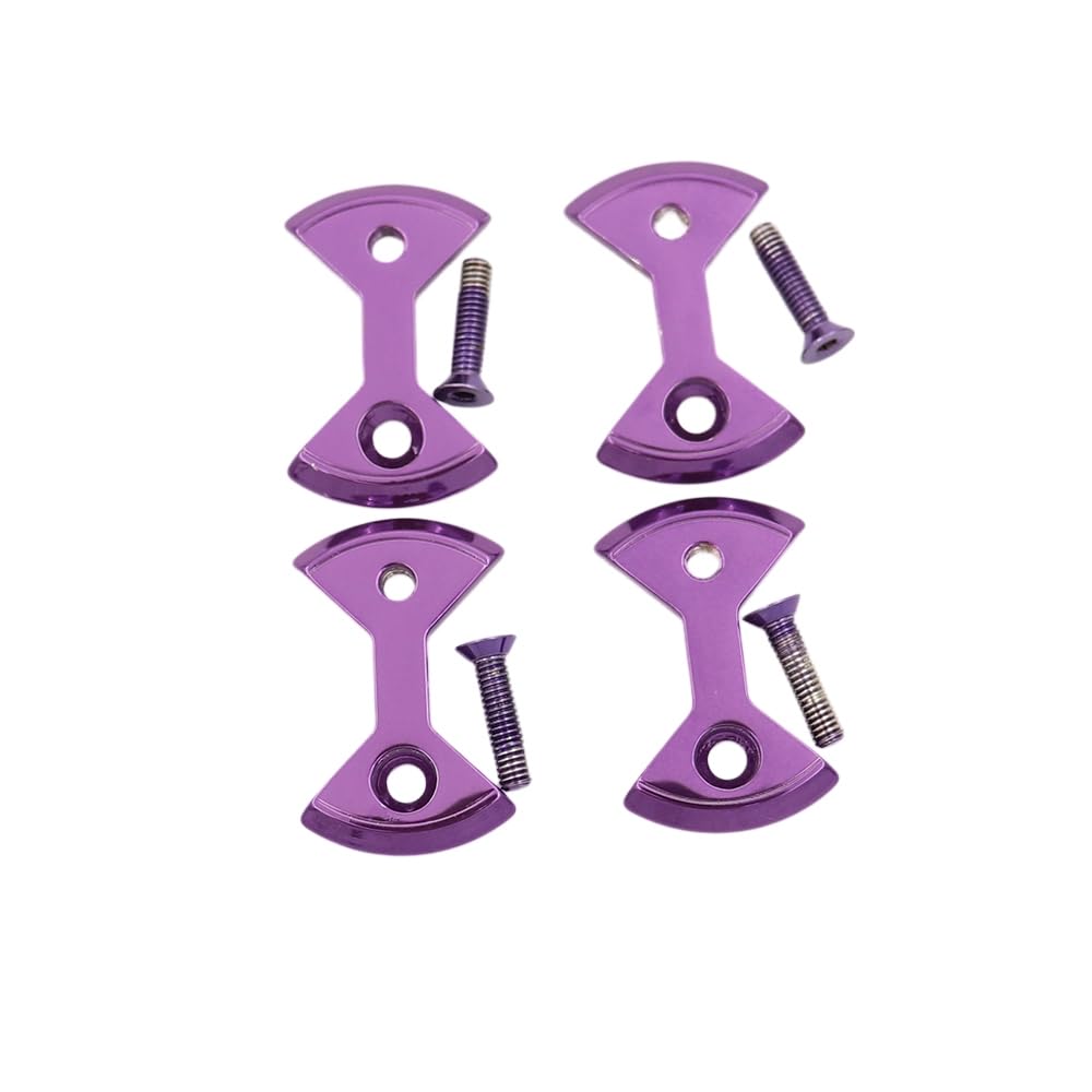 4PCS Titanium Bike Pedal Plate Cleats for SpeedPlay Zero &Light Action Bicycle Replace Parts Tiremet (purple)