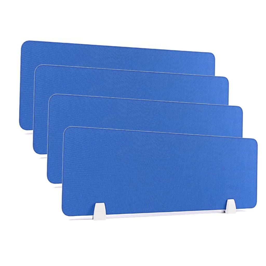 GJZQDKX Desk Divider Shelf Acoustic Foam Panels for Privacy and Soundproofing 4 Pack Freestanding Desktop Partition