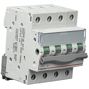 legrand 406487 dx3 interrupteur différentiel à bascule 8 disjoncteurs 63 a