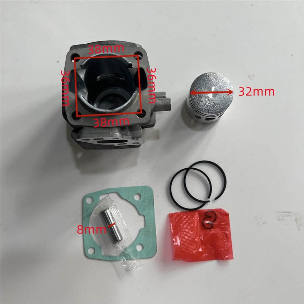 de Juntas de Anillo de pistón cilíndrico, 32MM, Compatible con cortacésped TL231 TL231FD TB231 BG231 TB26 TU231