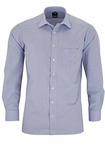 Preisvergleich Produktbild Herren Hemd Luxor Modern Fit Langarm , 46 , Blau
