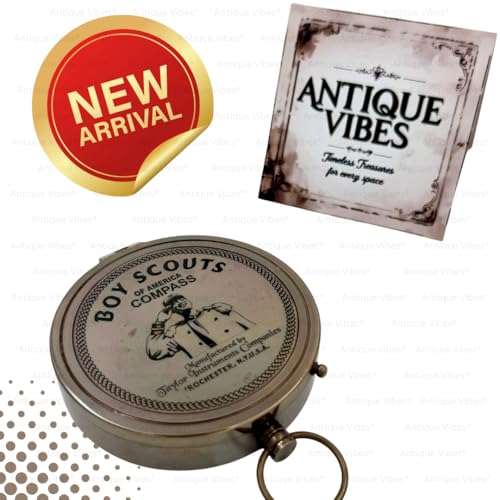 Brújula Náutica Vintage de Latón con Acabado Antiguo miniatura 2