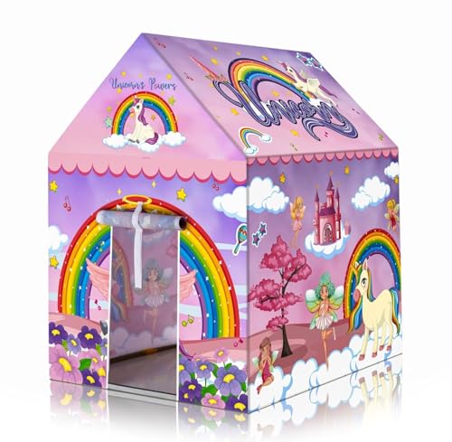 SANGANI, Exclusive Extremely Light Weight Kids Theme Play Theme Tent House for Kids 3-13 Year Old Girls and Boys Multi Color (UNC Non)