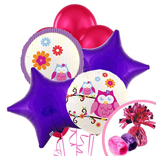BirthdayExpress Owl Blossom Party Supplies - Balloon Bouquet