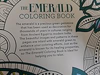 The Emerald Coloring Book, Lustrous Glittering Designs 1784287601 Book Cover
