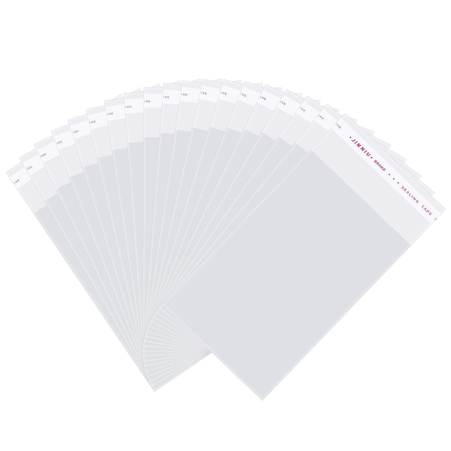 INTLMATE 200 Pcs Clear Resealable Cellophane Bag Self Sealed Small Cellophane Bags for Cookie Gifts, Sweet
