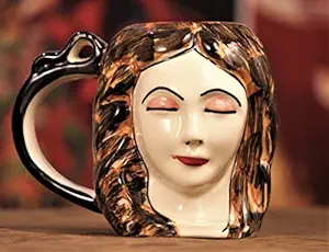 Weird Wolf Lady Margaret Hand-Crafted Coffee Mug for Gifting, 350 mL
