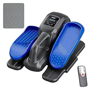 Under Desk Elliptical Machine,Electric Seated Pedal Exerciser,Mini Compact Elliptical Machine for Seniors Adults and Teens, Elliptical Pedal Exerciser with Remote,LCD Monitor,Mat