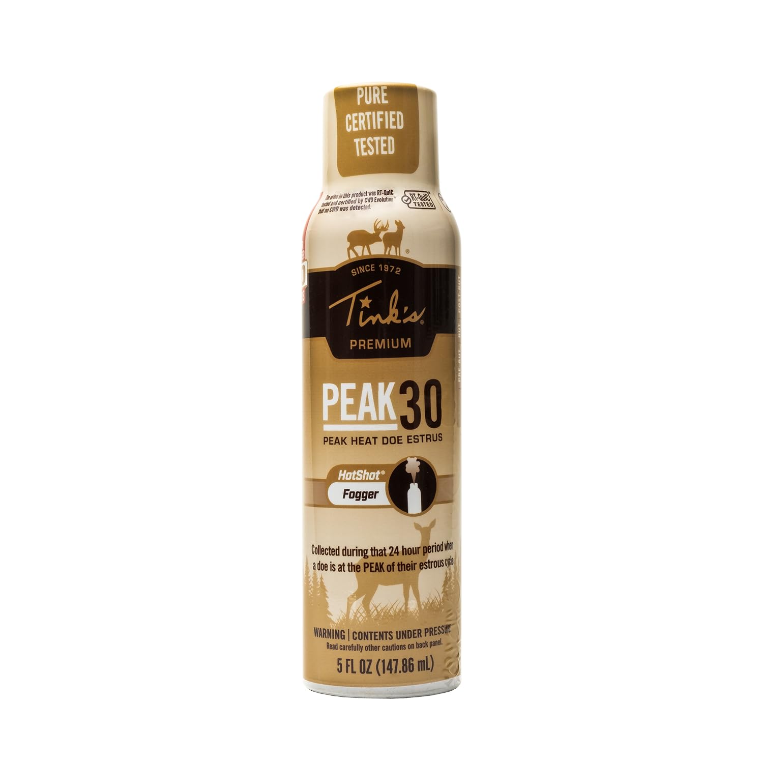 TINK'S Peak30 Premium Doe estrus Deer Attractant Fogger for Hunting (5 Oz) - Superior & Longlisting Peak Heat Doe estrus Hunting Scents - Hunting Lure/Attractant - Advanced Deer Hunting Lure