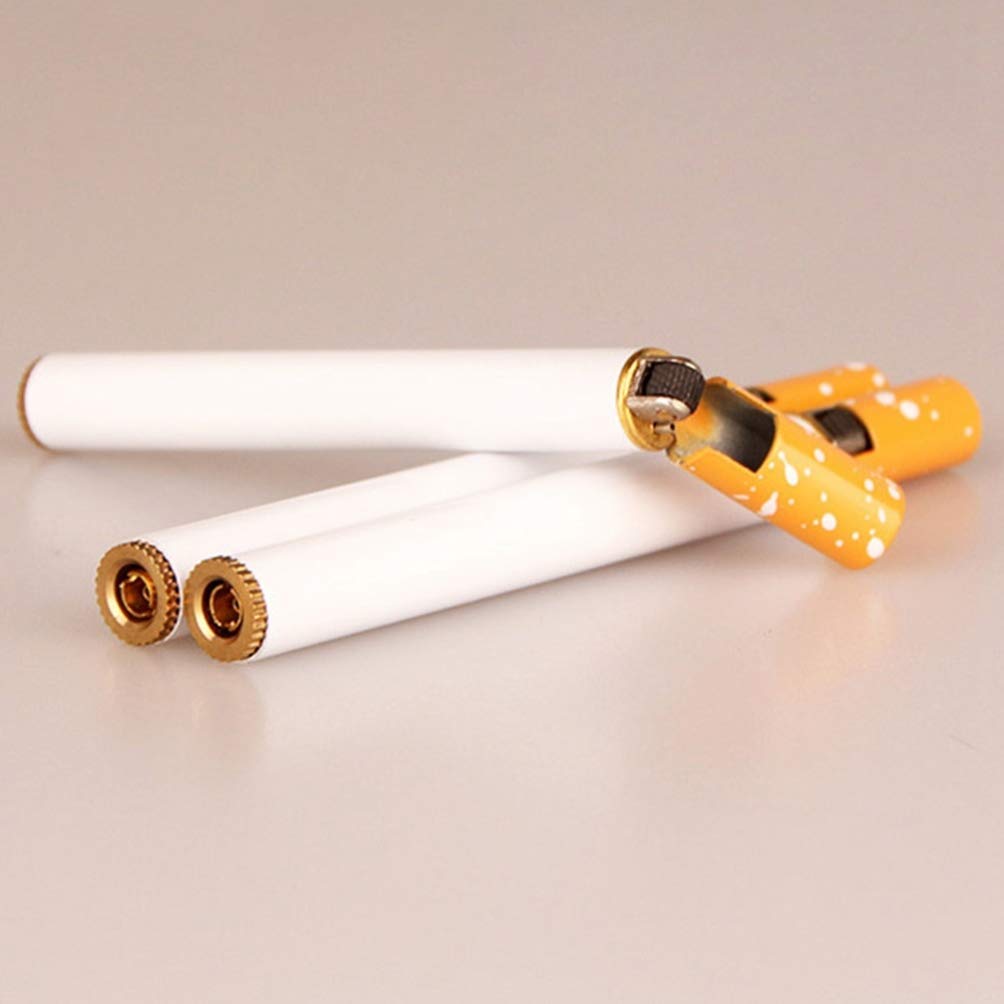 skinny cigarette holder 2x Ladies 1920s Smoking Pipe Filter Telescopic Gold Metal Slim Cigarette  Holder