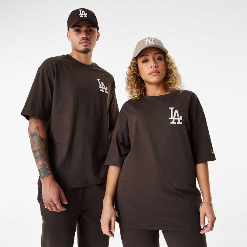 New Era League Essntls LC OS Tee Losdod Brsofw Los Angeles Dodgers T-Shirt Uomo