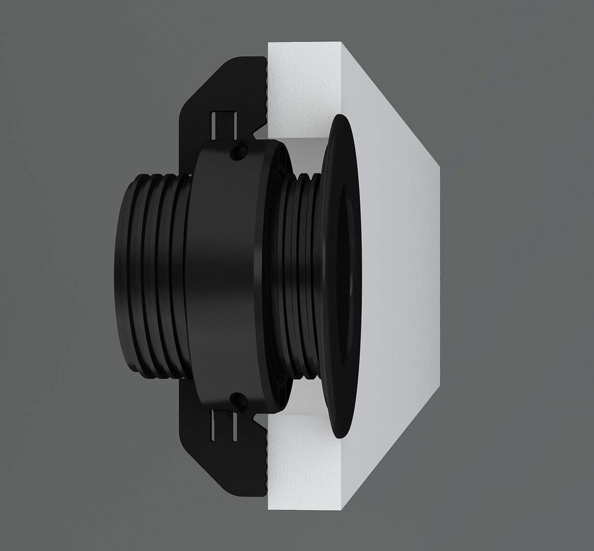 Exclusive Discount 🔥 Twist Lock Grommet (Black) Cable, Wire, Cord Management - Self Locking Grommet with Cover for Walls, Ceilings, Desks, Used for All Surfaces 3/8” to 1” Thick, Made in USA