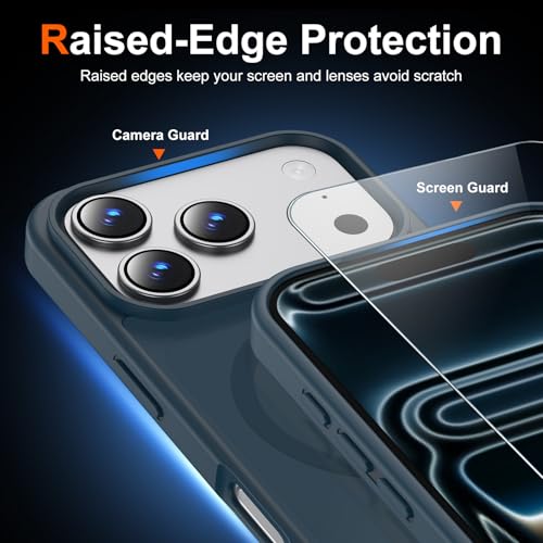 Image of Temdan Running Armband for iPhone 17 Pro Case,Drak Blue