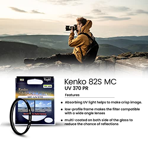 Image of Kenko 82mm Smart Filter MC UV 370 Slim for Camera Lens (Made in Philippines)