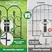 AMAGABELI GARDEN & HOME 5 Panels 32in(H)×10ft(L) Decorative Garden Fences and Borders for Dogs No Dig Rustproof Metal Fence Panels Garden Edging Border Animal Barrier Fencing for Flower Beds Black