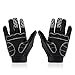 iParaAiluRy Skeleton Gloves for Women Men - Anti-Slip Gel Padded Skull Gloves for Cycling Riding Motorcycle Ski - Finger Bone Skeleton Costume Gloves